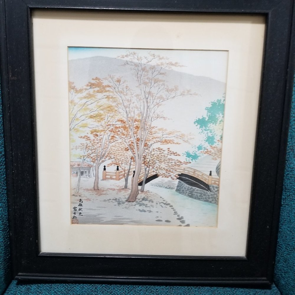 Japanese Woodblock print by Tomichikiro Tokuriki